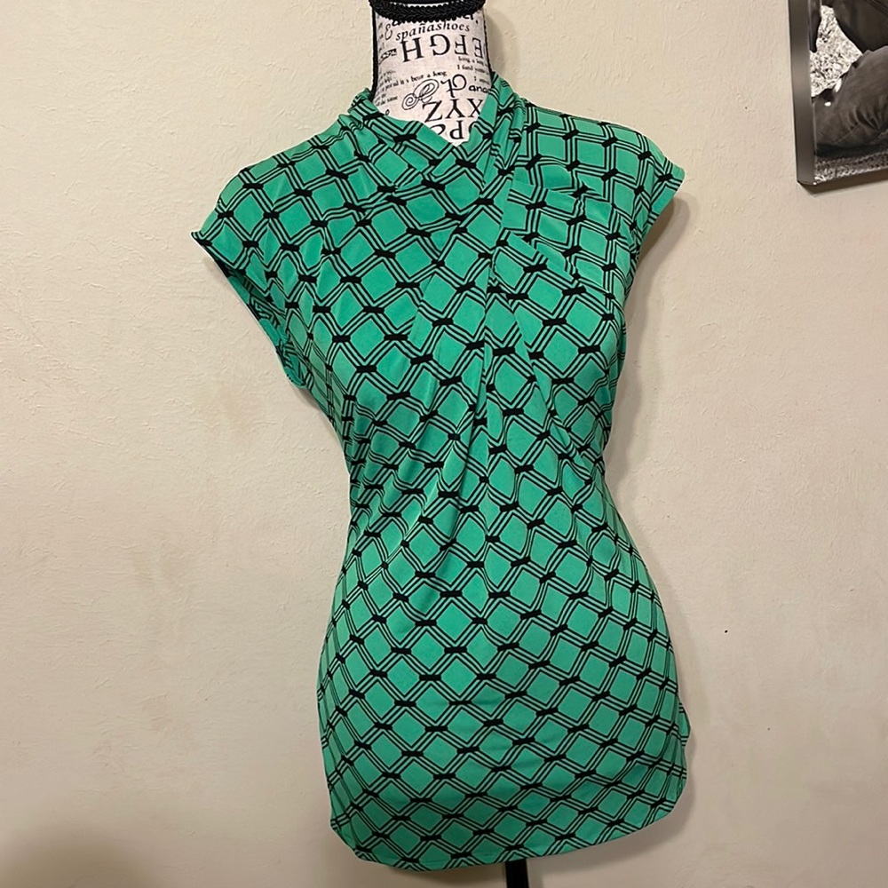 Worthington, Green Business Casual Blouse, M.